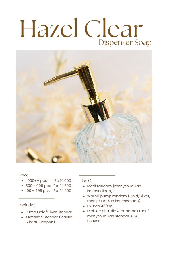Katalog Hazel Clear Dispenser Soap