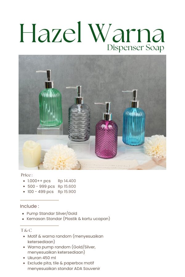 Katalog Hazel Warna Dispenser Soap